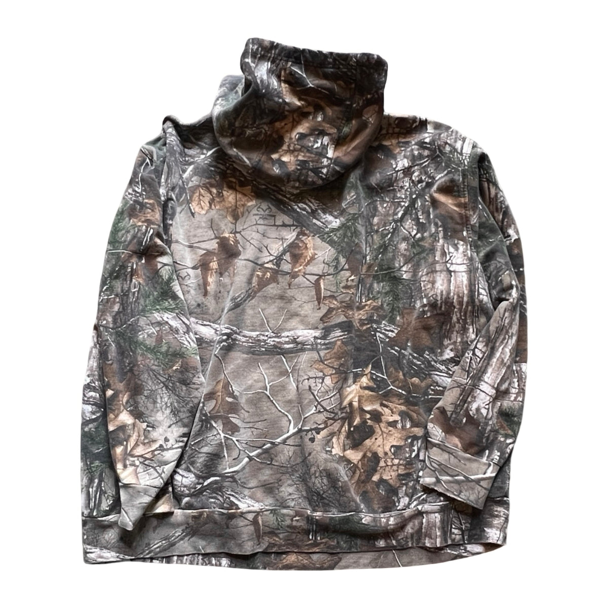 Vintage Oversized Distressed Camo Hoodie w/ MV Logo XXXL #1