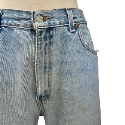 True Vintage Faded Blank Tag Levi’s 505 Made In Texas USA 34X26