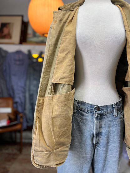 Vintage 1950’s Duxbak Hunting Jacket Heavily Distressed XL