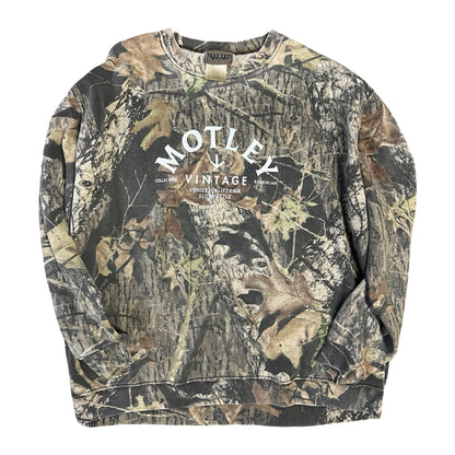 Vintage Oversized Distressed Camo Sweatshirt w/ MV Logo XXL #5