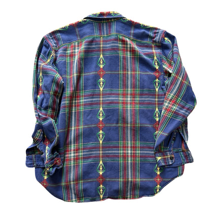 Rare Vintage Polo Ralph Lauren Aztec Flannel XXL