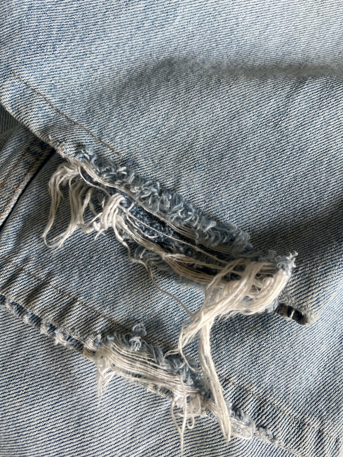 True Vintage Faded Blank Tag Levi’s 505 Made In Texas USA 34X26