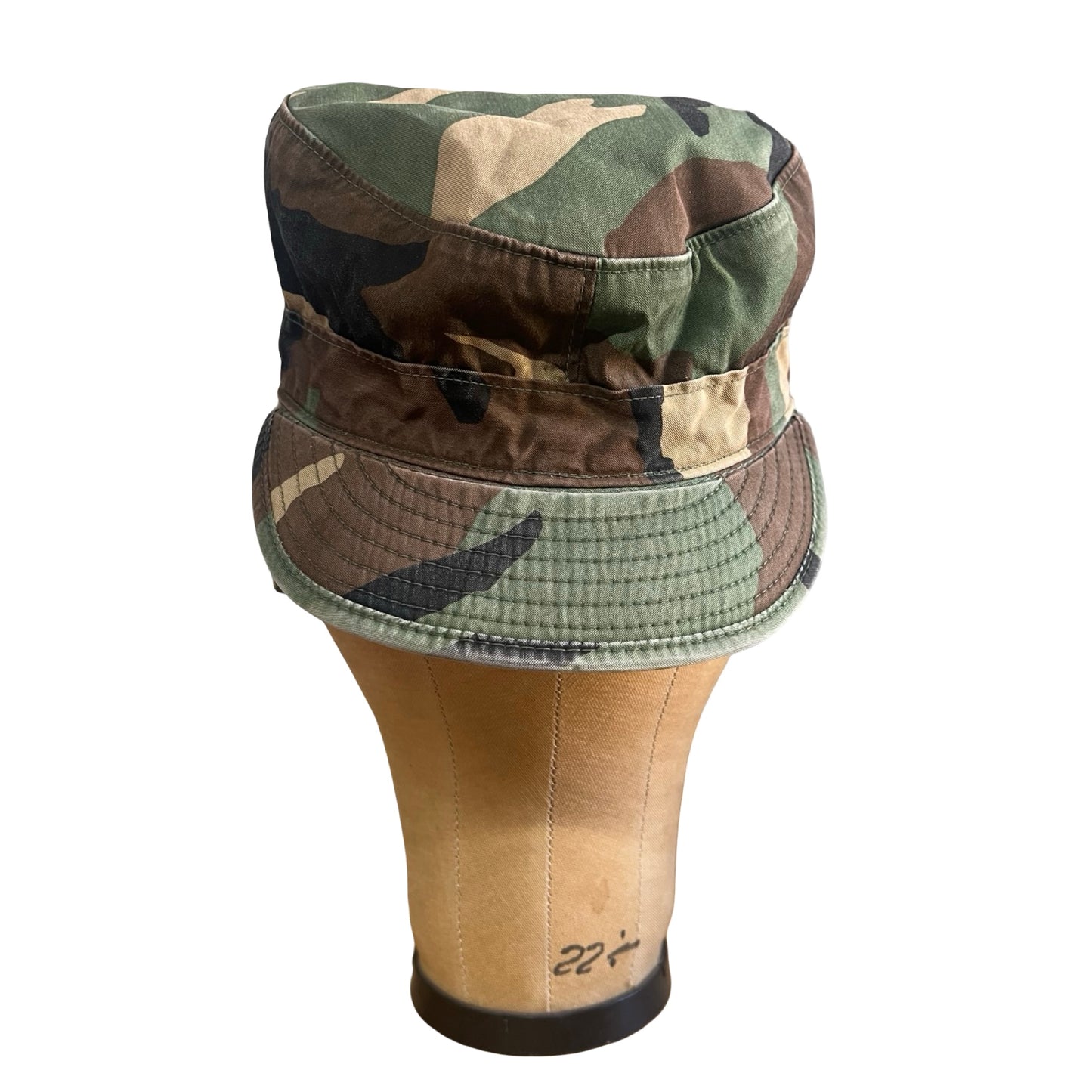 Vintage 1980’s Woodland Camouflage Military Hat Ear Flaps 7