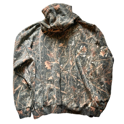 Vintage Oversized Distressed Camo Hoodie w/ MV Logo XXXL #3