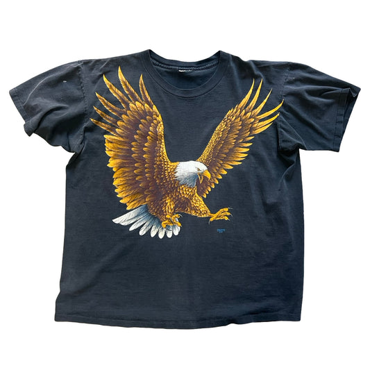 Vintage Single Stitch Faded Worn To Perfection Eagle Tee XL