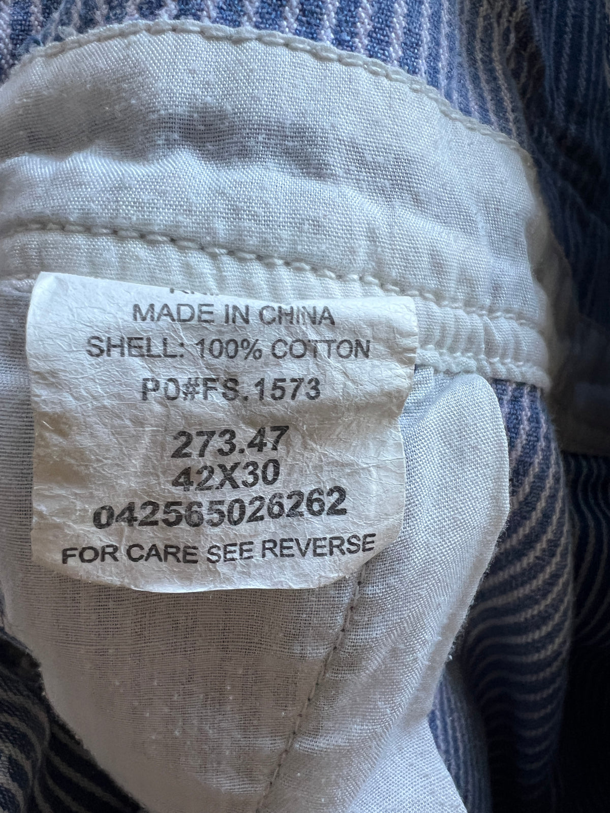 Vintage Heavily Distressed Key Engineer Striped Cropped Gaucho Overalls