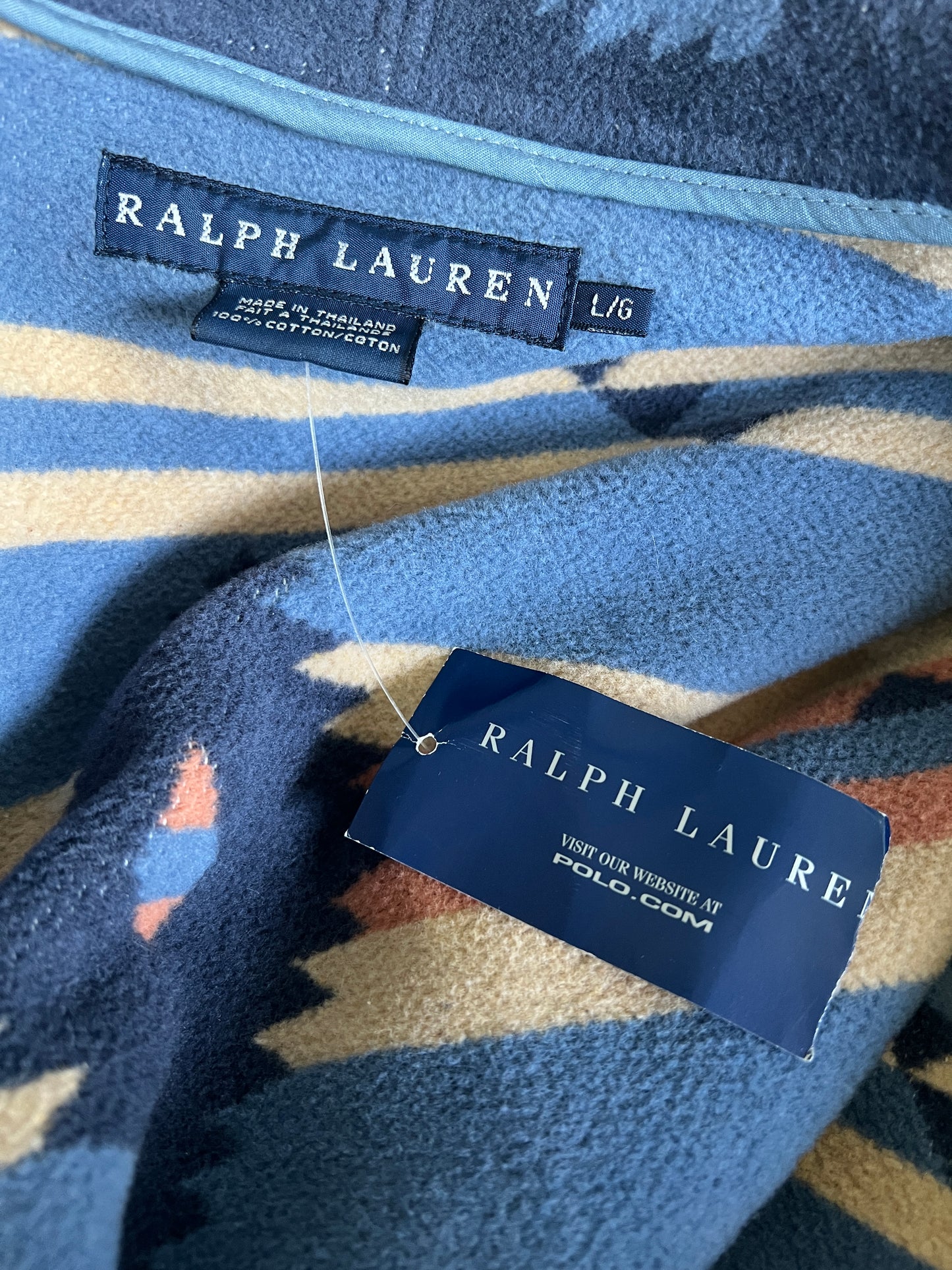 RARE Vintage Collectible  Deadstock 1990’s Ralph Lauren Navajo Blanket Robe Coat L