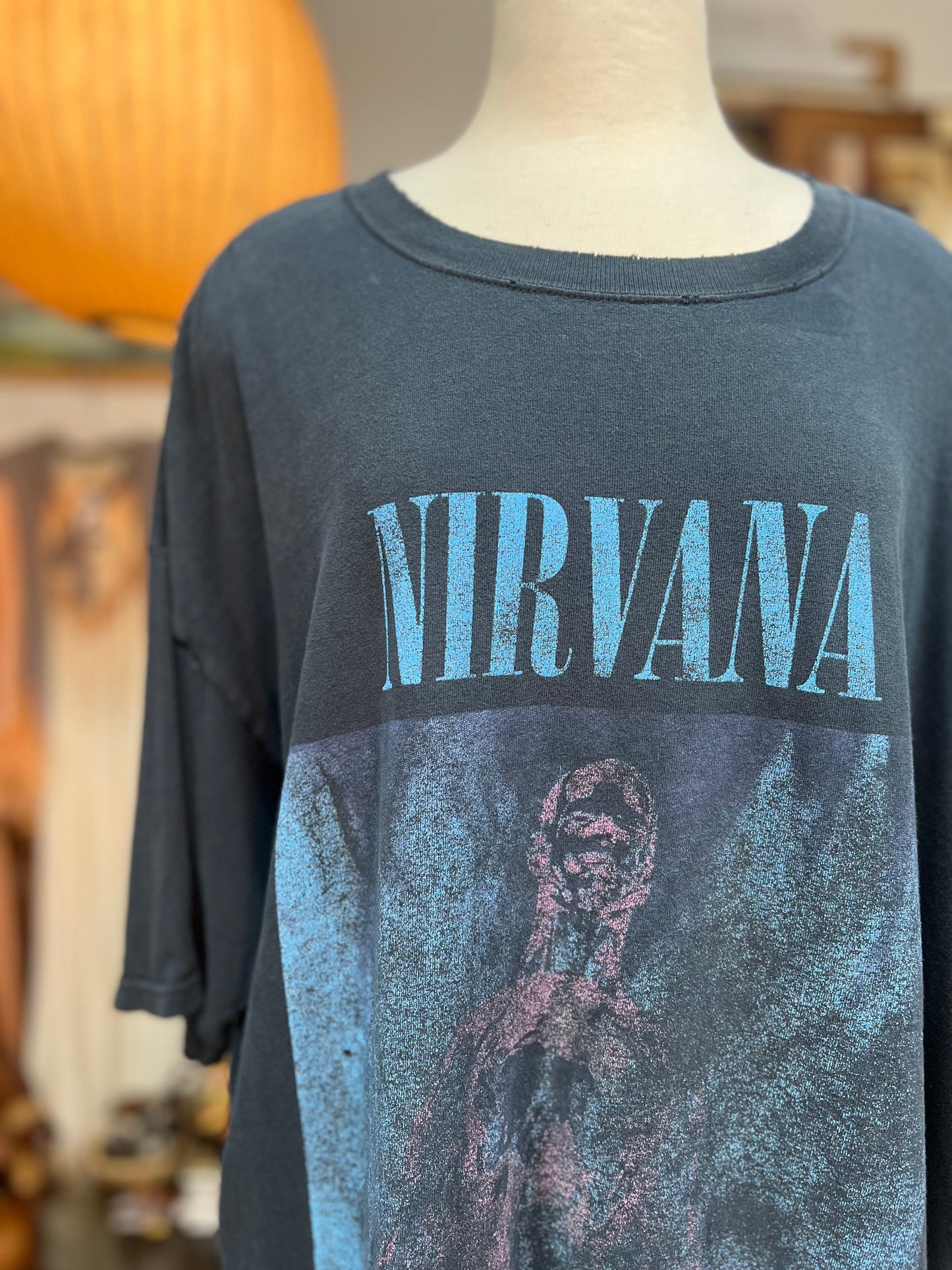 Rare Vintage 90’s Nirvana Double Sided Sliver Tee Oversized 3XL