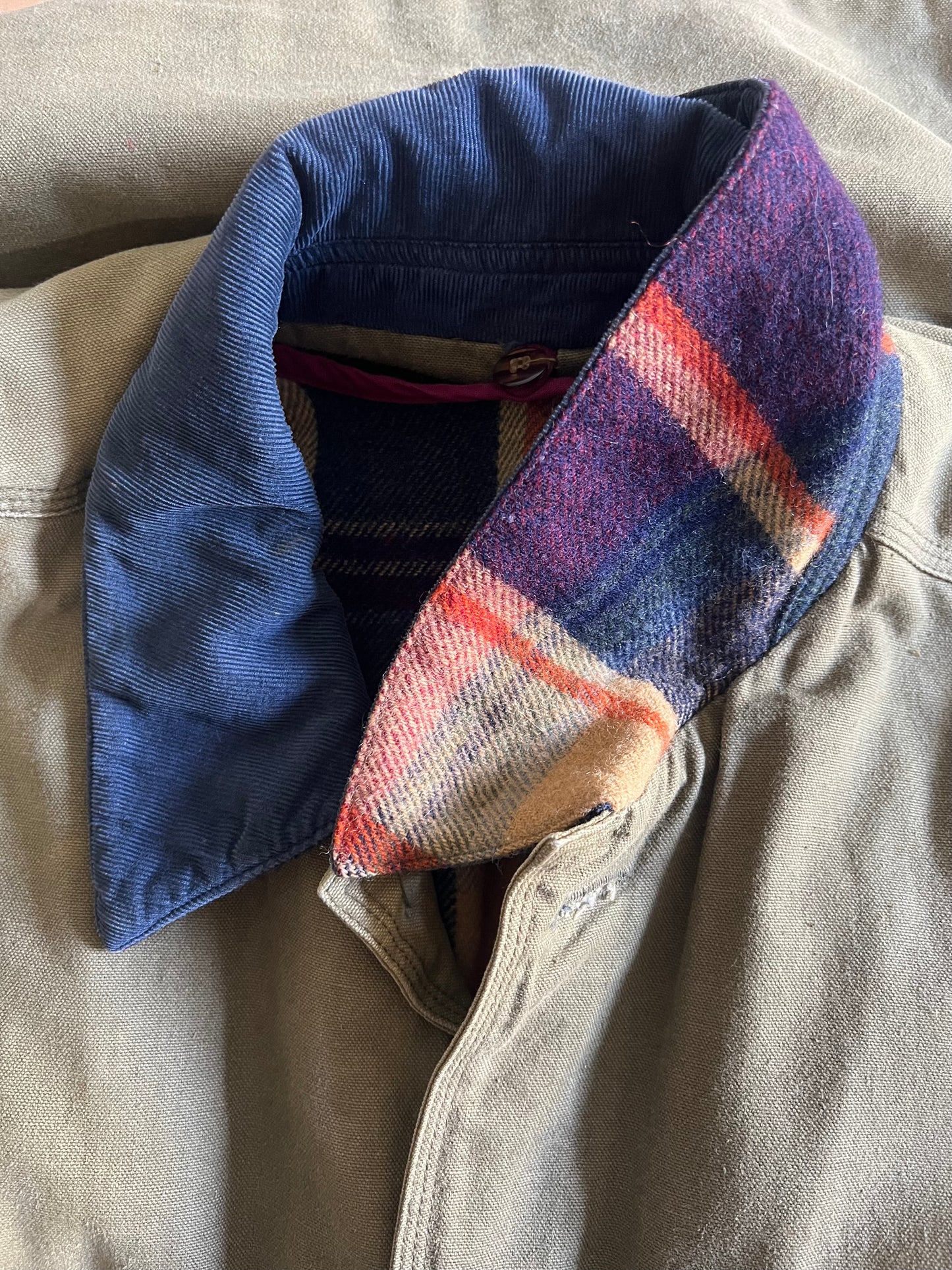 Vintage 90’s J Crew Barn Jacket Chore Coat w/ Removable Flannel Vest M