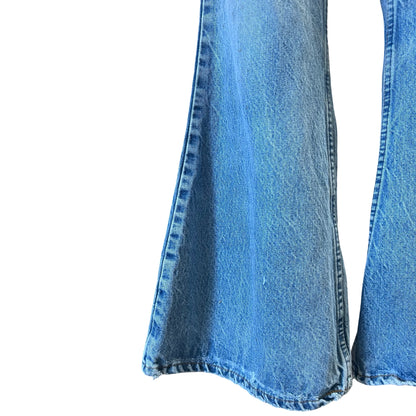 Vintage Distressed Levi’s Orange Tab 517 Flares Made in USA El Paso, TX 36 x 30