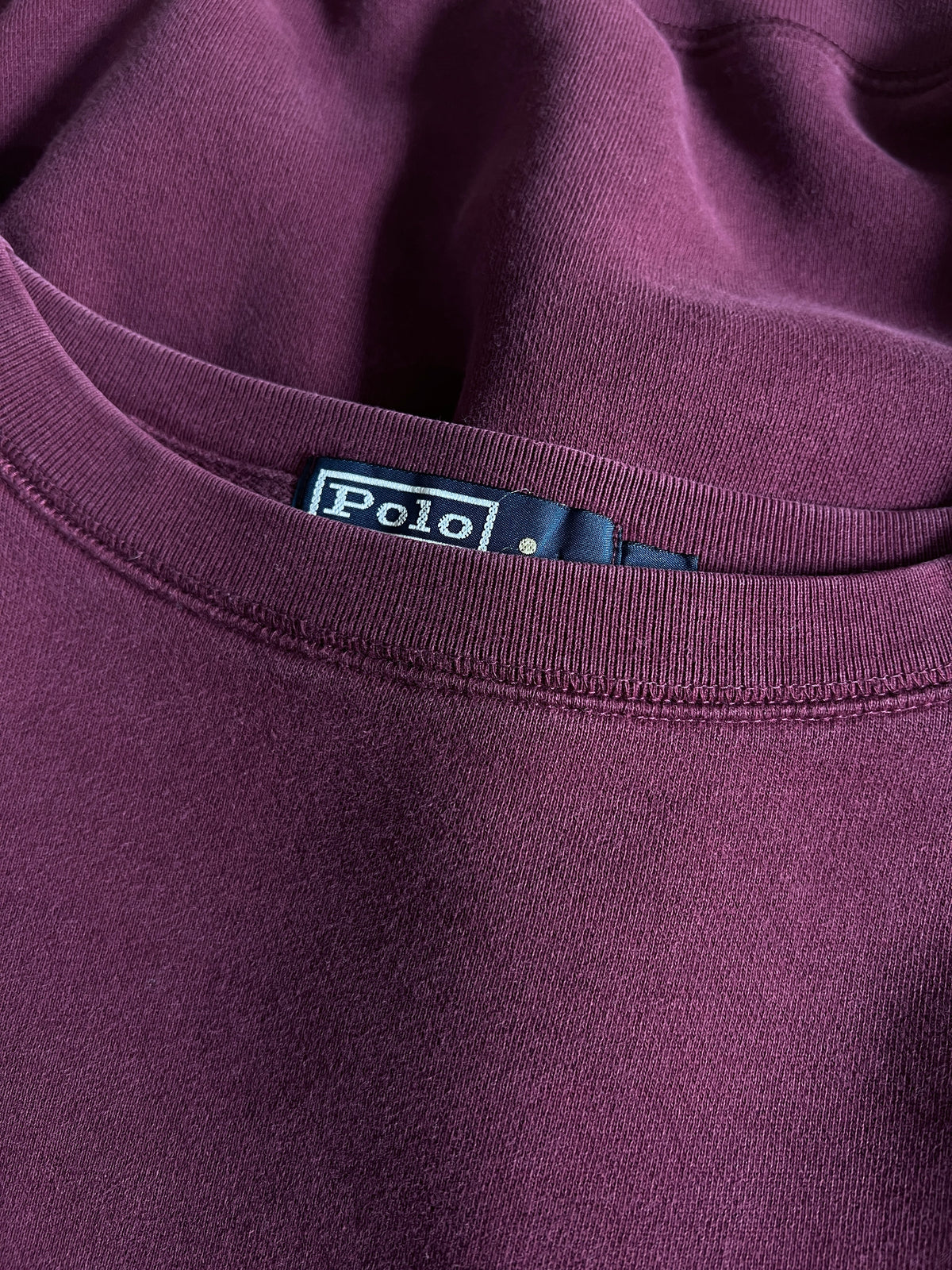 Vintage 1990’s Polo Ralph Lauren Oversized Merlot Crewneck Sweatshirt XXL