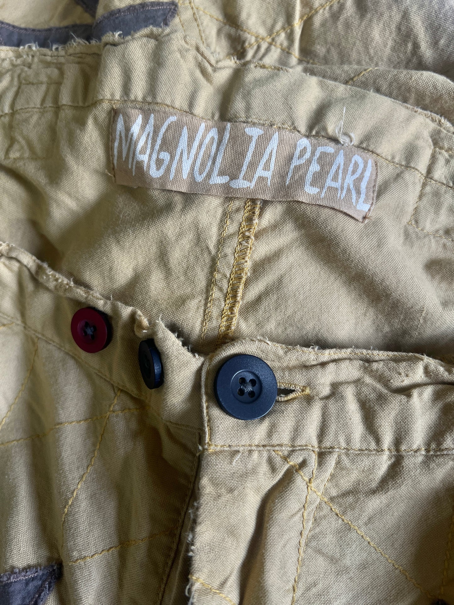 Magnolia Pearl Quiltwork Miner Pants in Marigold O/S