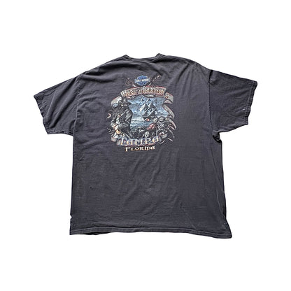 Vintage Thrashed Harley Davidson T-Shirt Tampa, Florida 2XL