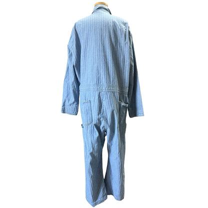 Vintage Berco HBT Denim Jumpsuit Hand Painted by LA Artist XL/XXL