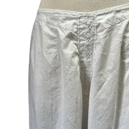 Antique Edwardian Cotton Embroidered Pin-tuck Bloomers