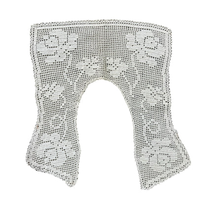 Antique Crochet Lace Collar w/ Roses