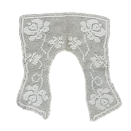 Antique Crochet Lace Collar w/ Roses