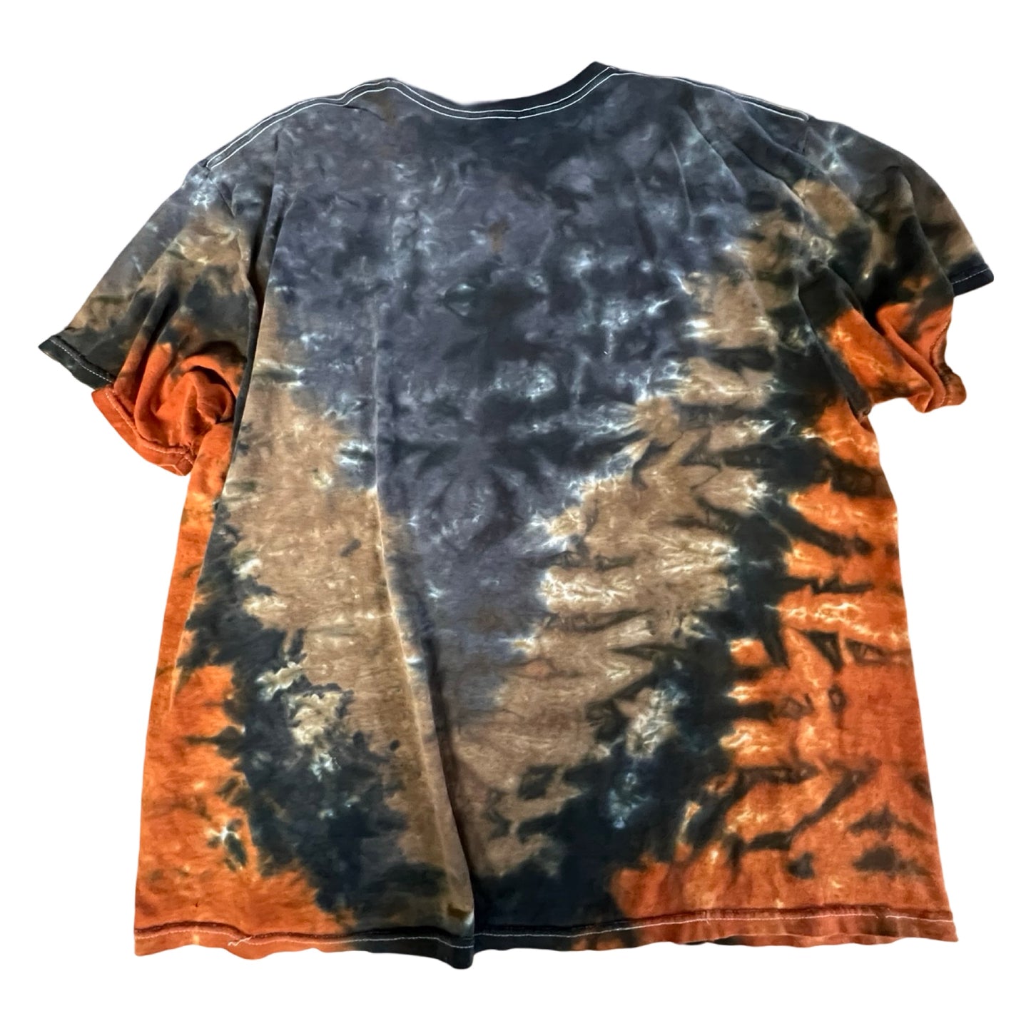 Vintage AC/DC Distressed Oversized Tie Dye Tee