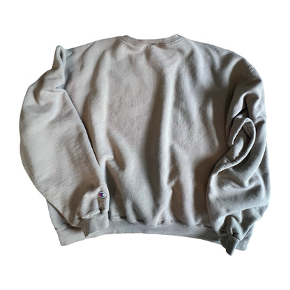 Vintage Tan Yankees Champion Sweatshirt Boxy Fit 2XL