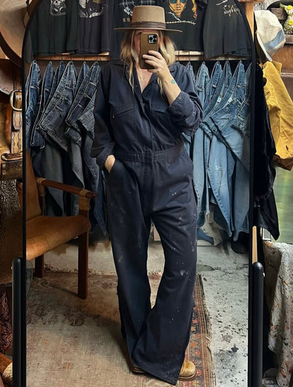 Vintage 1950’s Key Mechanics Coverall Jumpsuit Heavily Distressed XXL