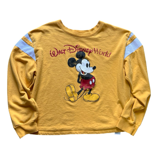 Vintage Mickey Mouse Walt Disney World Oversized Cropped Jersey 1X