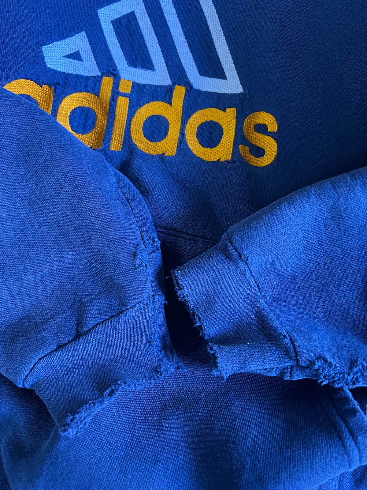 Rare Vintage 1995 Adidas Distressed Oversized Hoodie XL