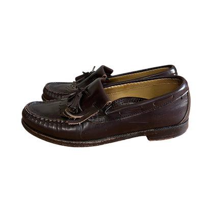 Vintage 80’s Chocolate Brown Brooks Brothers Tassel Loafers Mens 7.5
