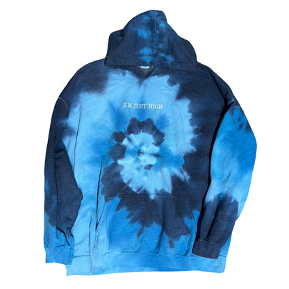 Vintage Tie Dyed in Los Angeles “I’m Just High” Hoodie XXL