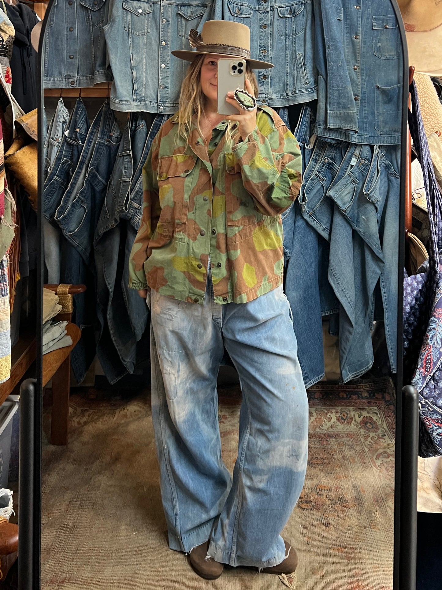 Vintage 1960’s Italian San Marco Camouflage Jacket XL