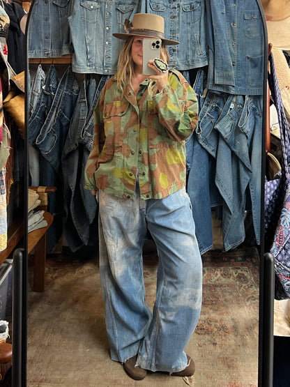 Vintage 1960’s Italian San Marco Camouflage Jacket XL