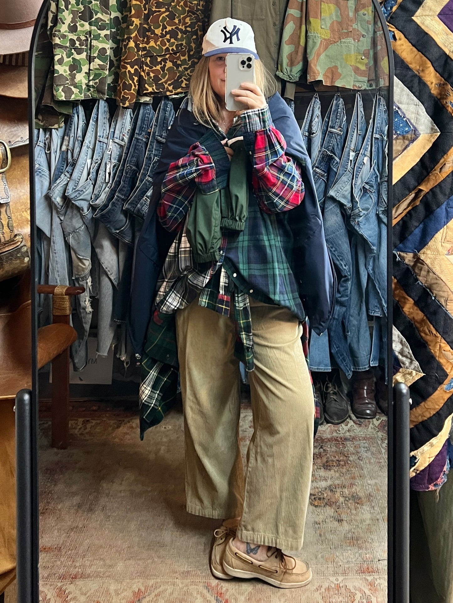 Polo Ralph Lauren Oversized Patchwork Plaid Flannel Classic Fit Shirt XXL