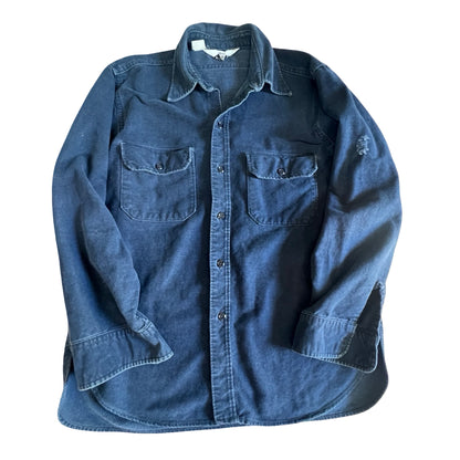 Vintage 70’s/80’s Distressed Woolrich Chamois Shirt L