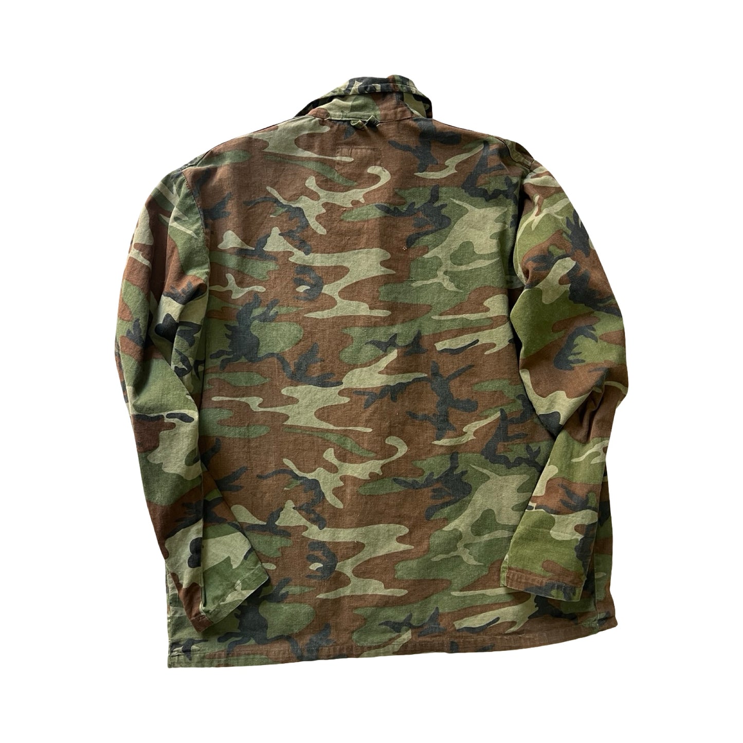 Vintage 1960’s Chief Camo Shirt Jacket Beautiful Fade Made In USA XL