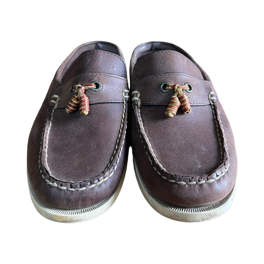 Vintage LL Bean Boat Shoe Slip On Mules 8.5