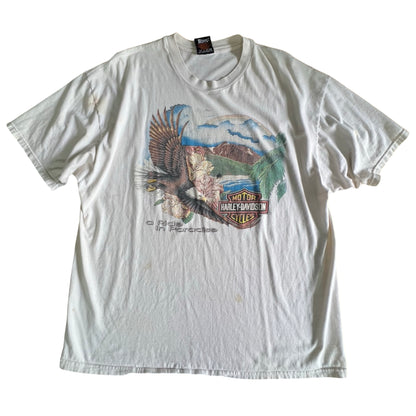 Vintage 1995 Harley Davidson Double Sided Waipahu, Hawaii Tee XL