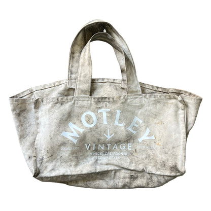Vintage 1940’s Heavily Distressed Canvas Lineman Tote w/ MV Logo Rare Size