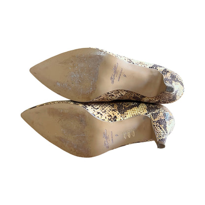 Taylor + Thomas Vegan Debbie Boots Golden Python 39 Never Worn
