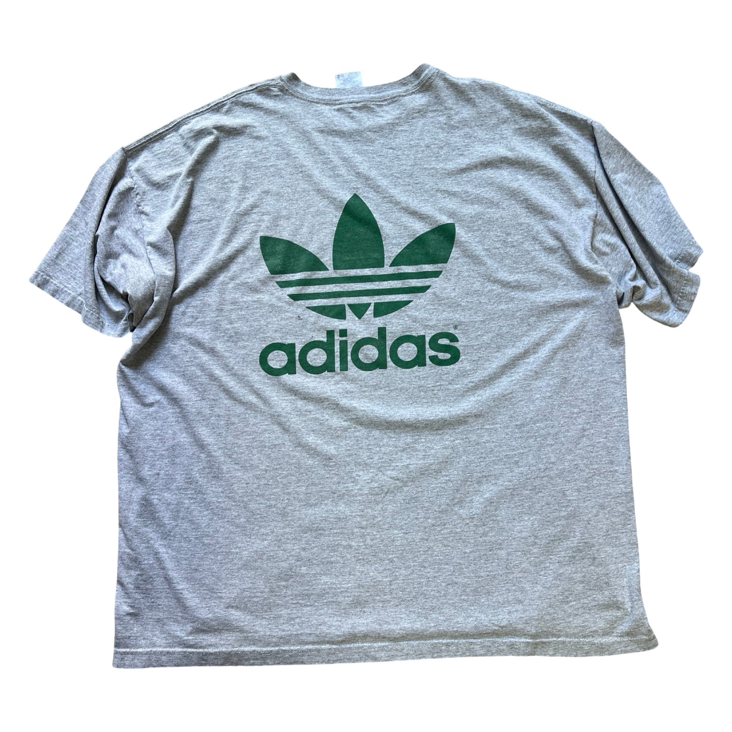 Vintage 90’s Adidas Double Sided Trefoil Logo Distressed T-Shirt XXL