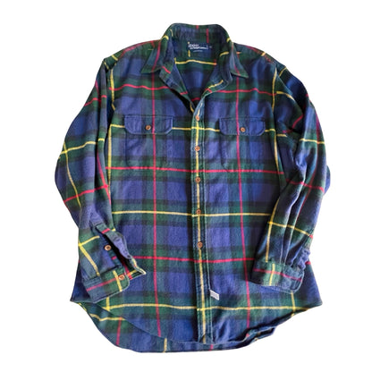 Vintage 90’s Oversized Classic Polo Ralph Lauren Flannel XL