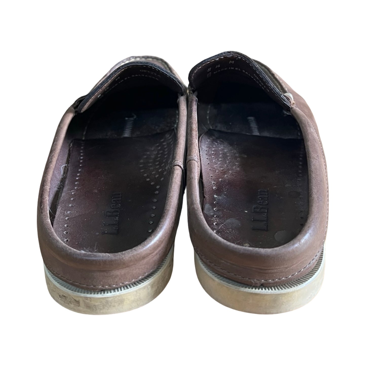 Vintage LL Bean Boat Shoe Slip On Mules 8.5