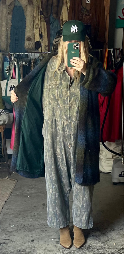 Vintage 80’s Newport News Mohair Blend Sweater Coat w/ Pockets
