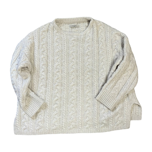 All Saints Oversized Wool Blend Cable Knit Sweater L