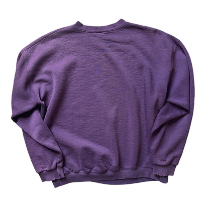 Vintage 90’s Plum Distressed Oversized Lee Sweatshirt w/ MV Logo #12