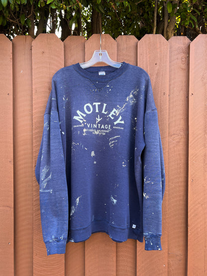 Vintage Distressed Oversized Russell Sweatshirt w/ MV Logo XXL #14