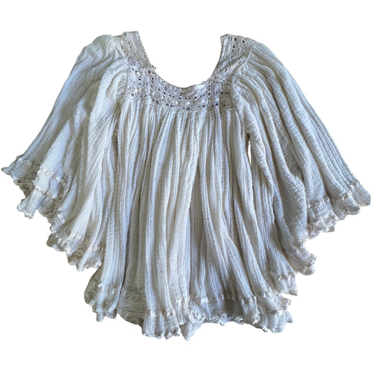 Vintage 70’s Billowy Gauze Goddess Top S/M