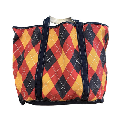 Rare Vintage 90’s LL Bean Argyle Boat & Tote Large