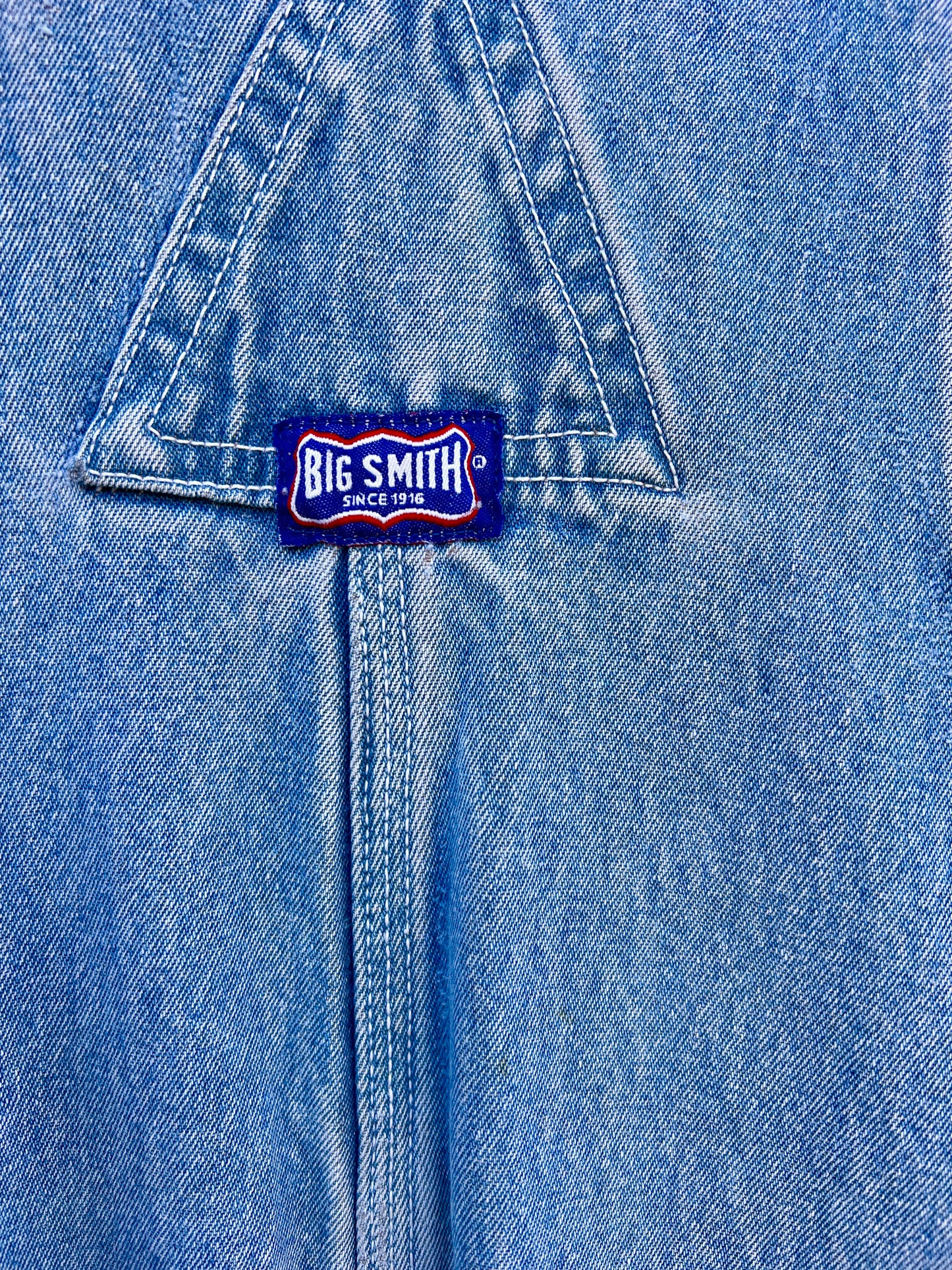 Vintage Heavily Distressed & Faded Big Smith Overalls XL