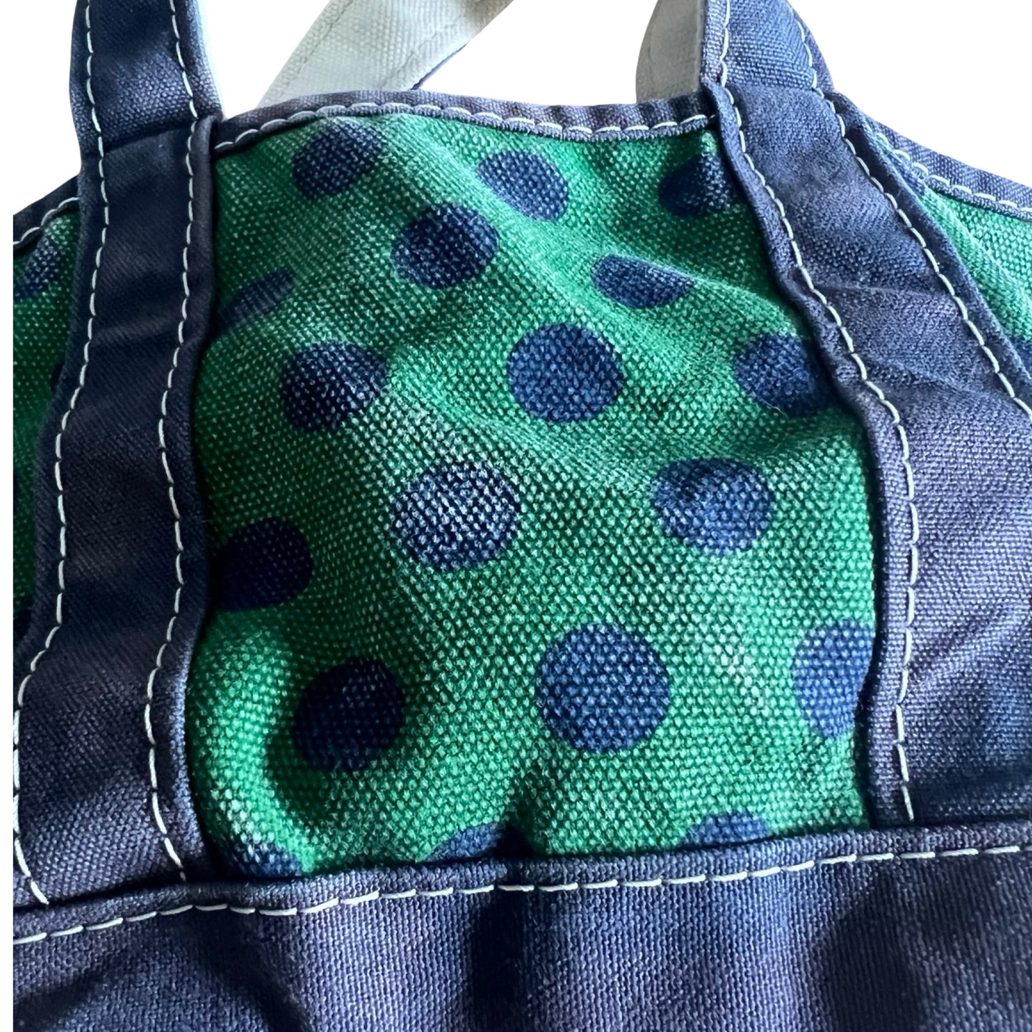 RARE Vintage 80’s LL Bean Polka Dot Mini Boat & Tote