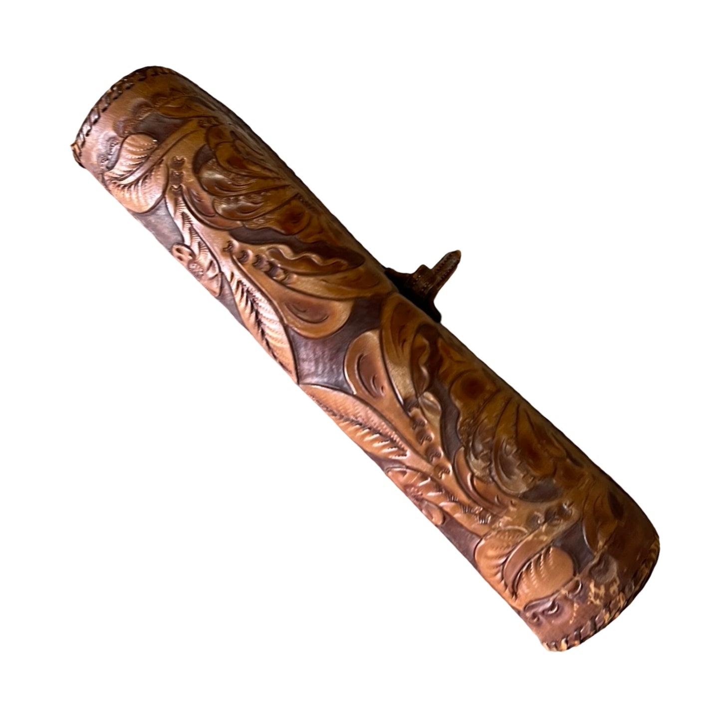 Vintage 70’s Hand Tooled Oversized Structured Clutch