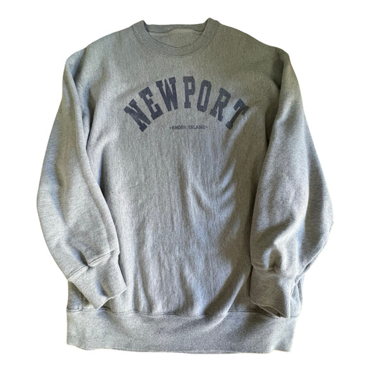 Vintage Distressed Newport, RI Oversized Gusseted Sweatshirt XL/XXL